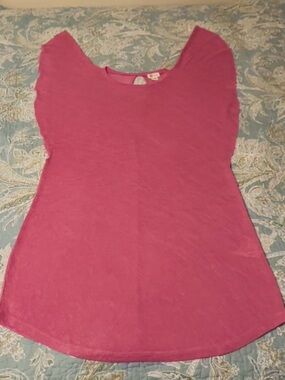 Billabong knit cover up, sz sm, dusty rose color, used/good